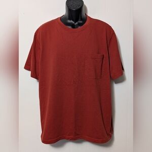 Men's Duluth Trading Company 40 Grit Pocket T Shirt Rust Red Size XL